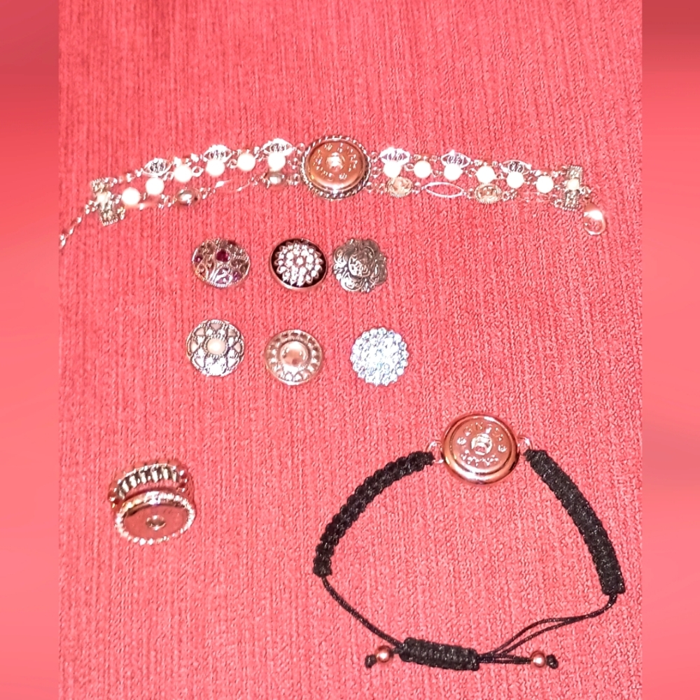 Ginger Snaps&Co.Set Of Bracelets Ring And Snap Ons